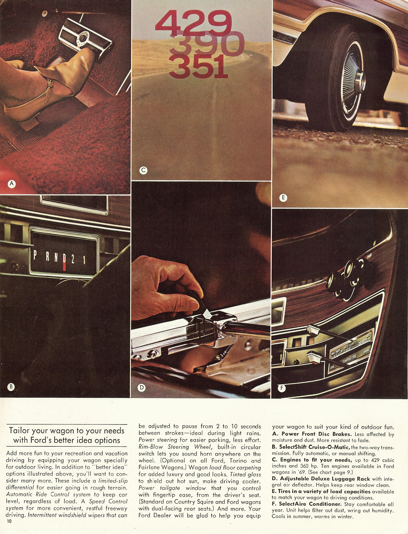 1969 Ford Wagons Brochure Page 6
